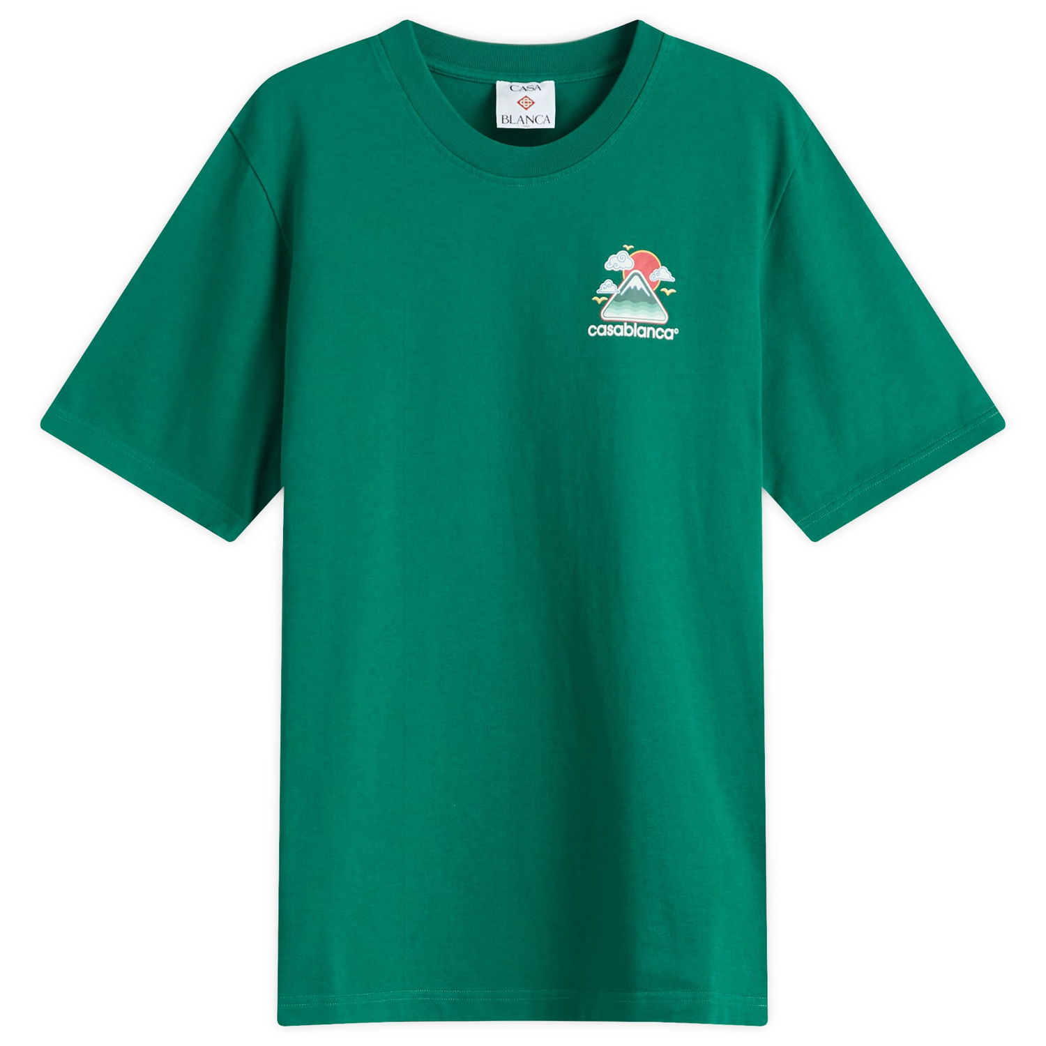Tričko Casablanca Casablanca Montagne Ondulée Screen Printed T-Shirt, Size Large Zelené | MPF25-JTS-001-06, 1