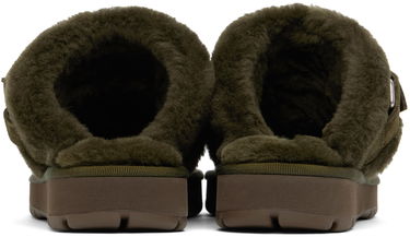 Oblečenie Burberry Burberry Chubby Suede & Shearling Slippers Zelené | 8092549, 1