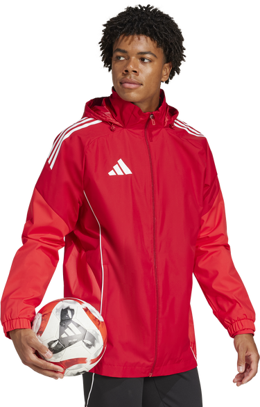 Vetrovka adidas Originals adidas TIRO25C All-Weather Hooded Jacket Červená | ji6503, 3