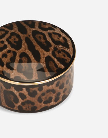 Home decor Dolce & Gabbana Dolce & Gabbana Oval Leopard Print Porcelain Decorative Box Rôznofarebný | TCC200TCAMUUL003, 3