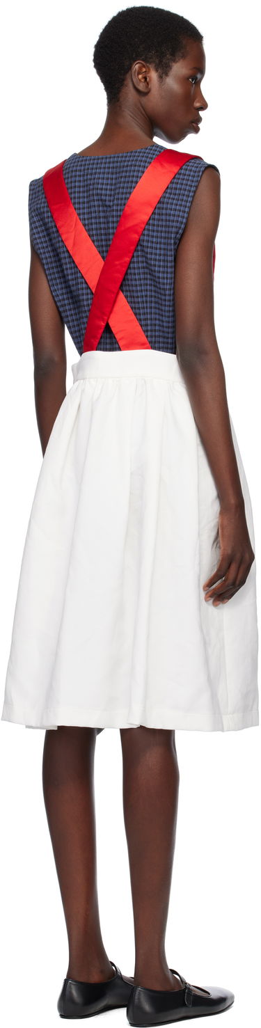 Sukňa Comme des Garçons Comme des Garçons Girl Gabardine & Satin Midi Skirt Biela | NO-A005-051, 2