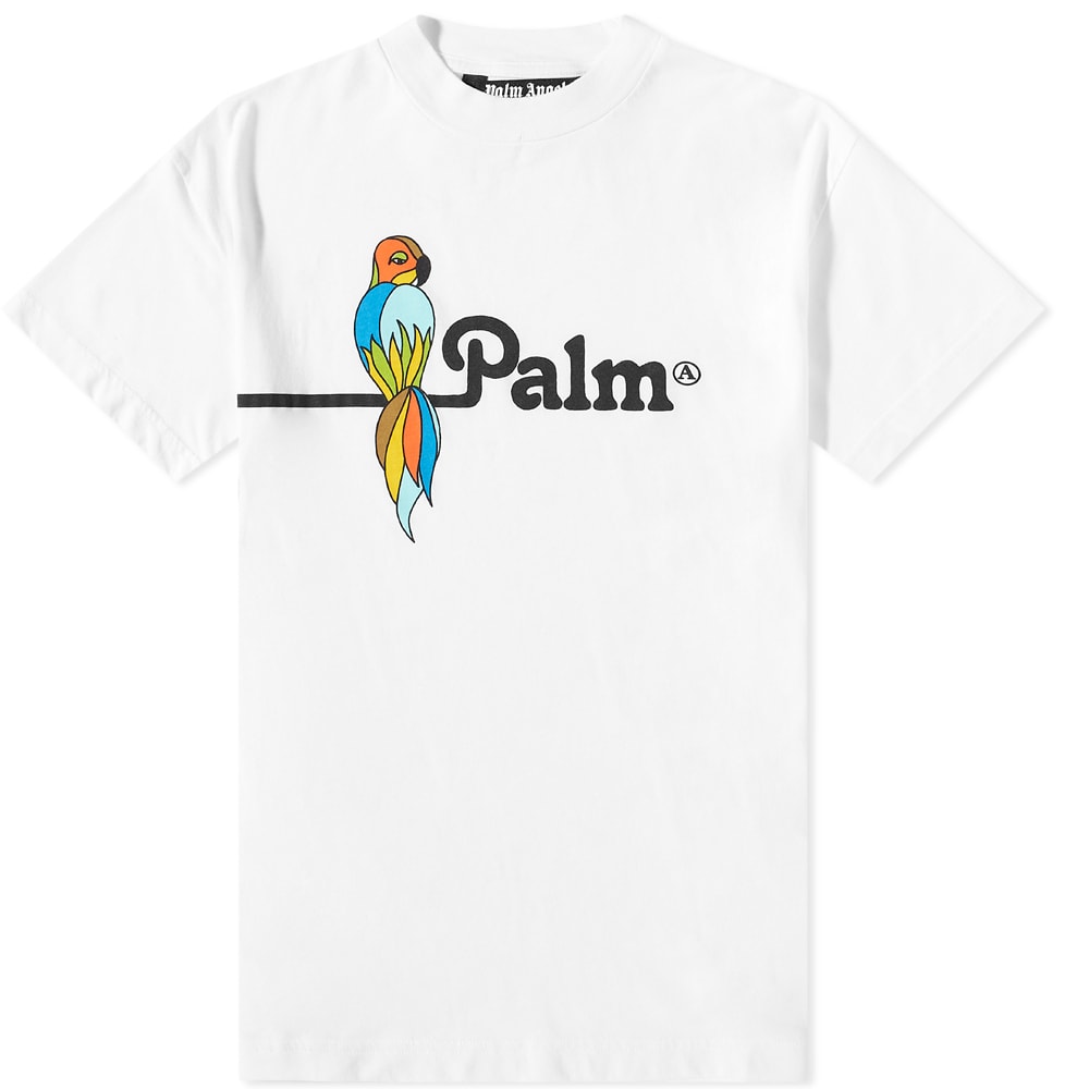 Tričko Palm Angels Parrot Logo Tee Biela | PMAA001S22JER0280110, 0