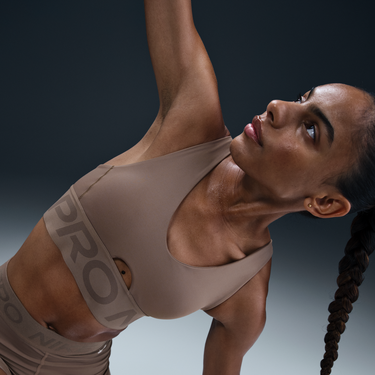 Podprsenka Nike Pro Indy Plunge Padded Medium-Support Sports Bra Hnedá | HF7324-233, 4
