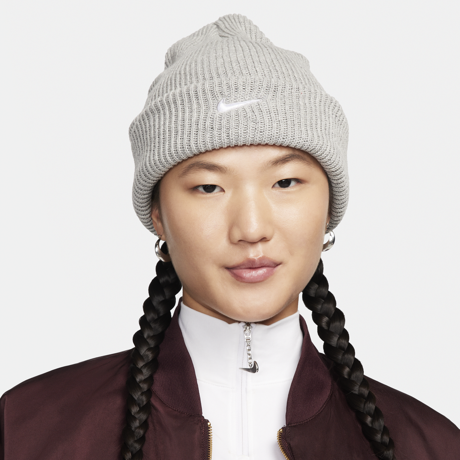 Peak Tall Cuff Swoosh Beanie