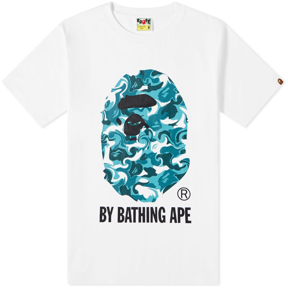 Tričko BAPE Marble Camo By Bathing Ape Tee Biela | 001TEI302010L-WH0, 0