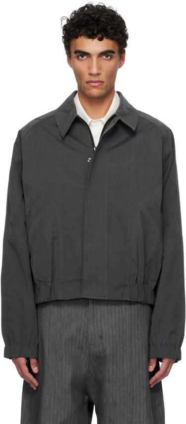 Bomber bunda sage NATION Sage Nation Jiji Cropped Jacket Šedá | S052 JIJI JACKET, 0