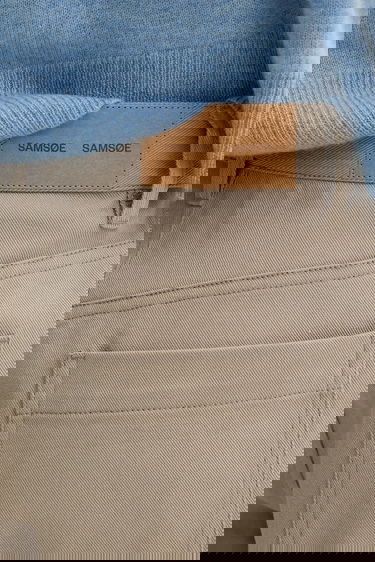 Šortky Samsoe Samsoe Samsoe Samsoe SAHARP High Waist Shorts Béžová | F25200114, 3