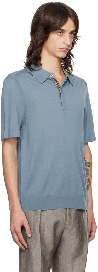 Polo tričko Paul Smith Paul Smith Spread Collar Polo Modrá | M1R-903Y-M02093-42, 1