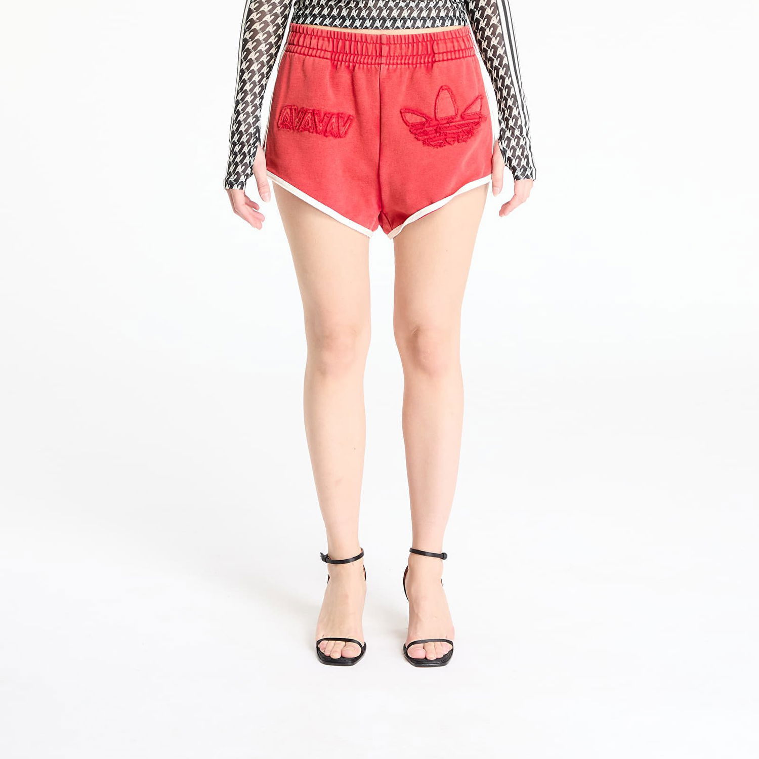 Šortky adidas Originals adidas x Avavav Boxing Shorts Červená | JP4860, 0