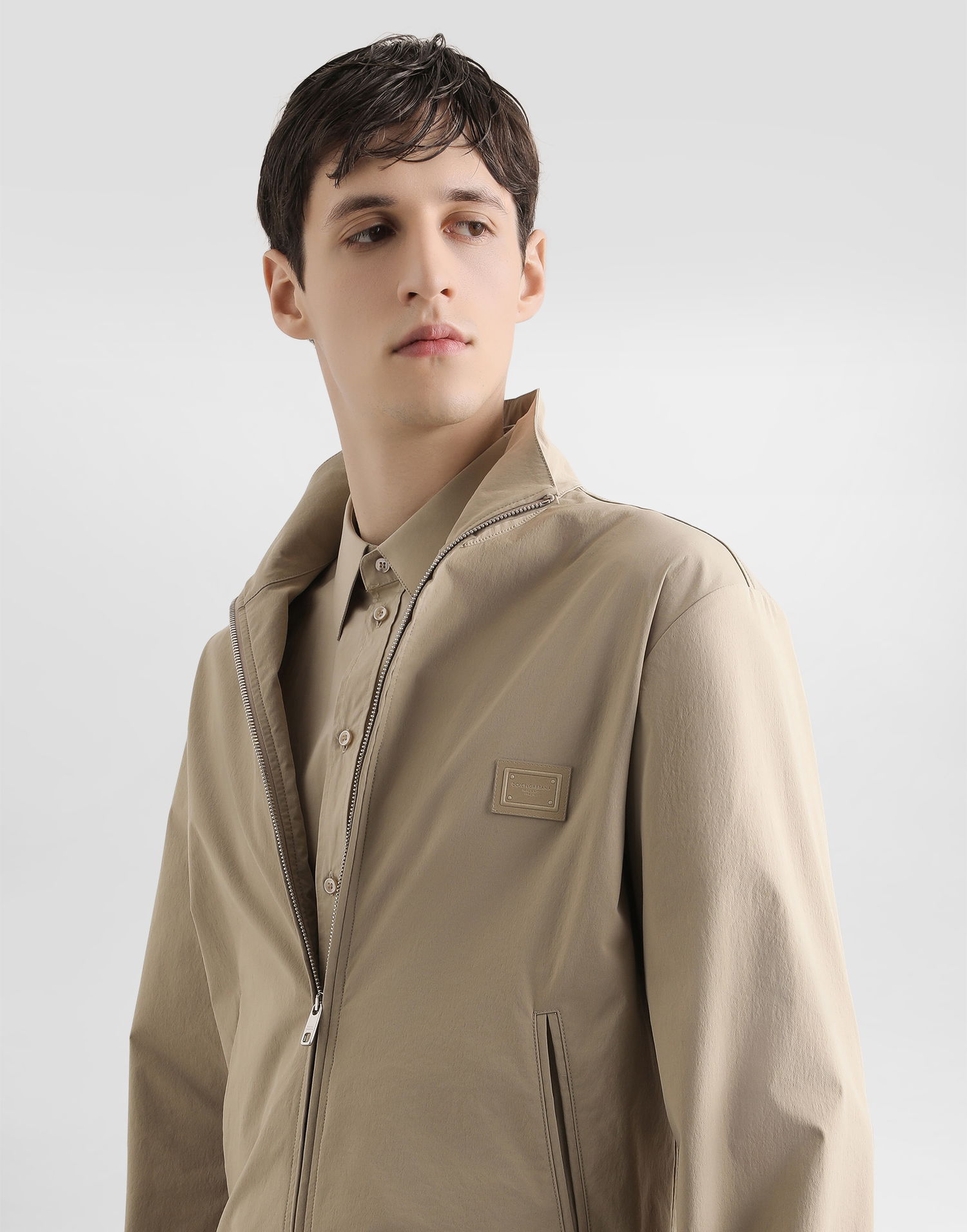 Bunda Dolce & Gabbana Dolce & Gabbana Men's Canvas Jacket Béžová | G9BSKTFUUDDM2827, 1