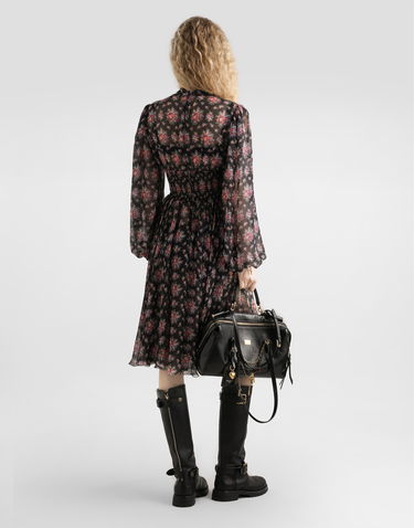 Šaty Dolce & Gabbana Small Flower Bouquets-print Chiffon Dress Rôznofarebný | F60GMTIS10FHN5XK, 2