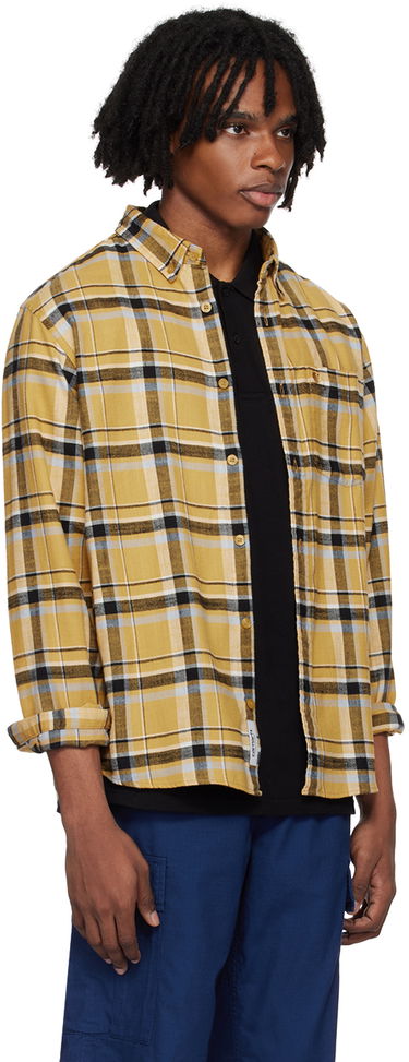 Košeľa Carhartt WIP Plaid Relaxed Fit Cotton Shirt Zelené | I033032, 4