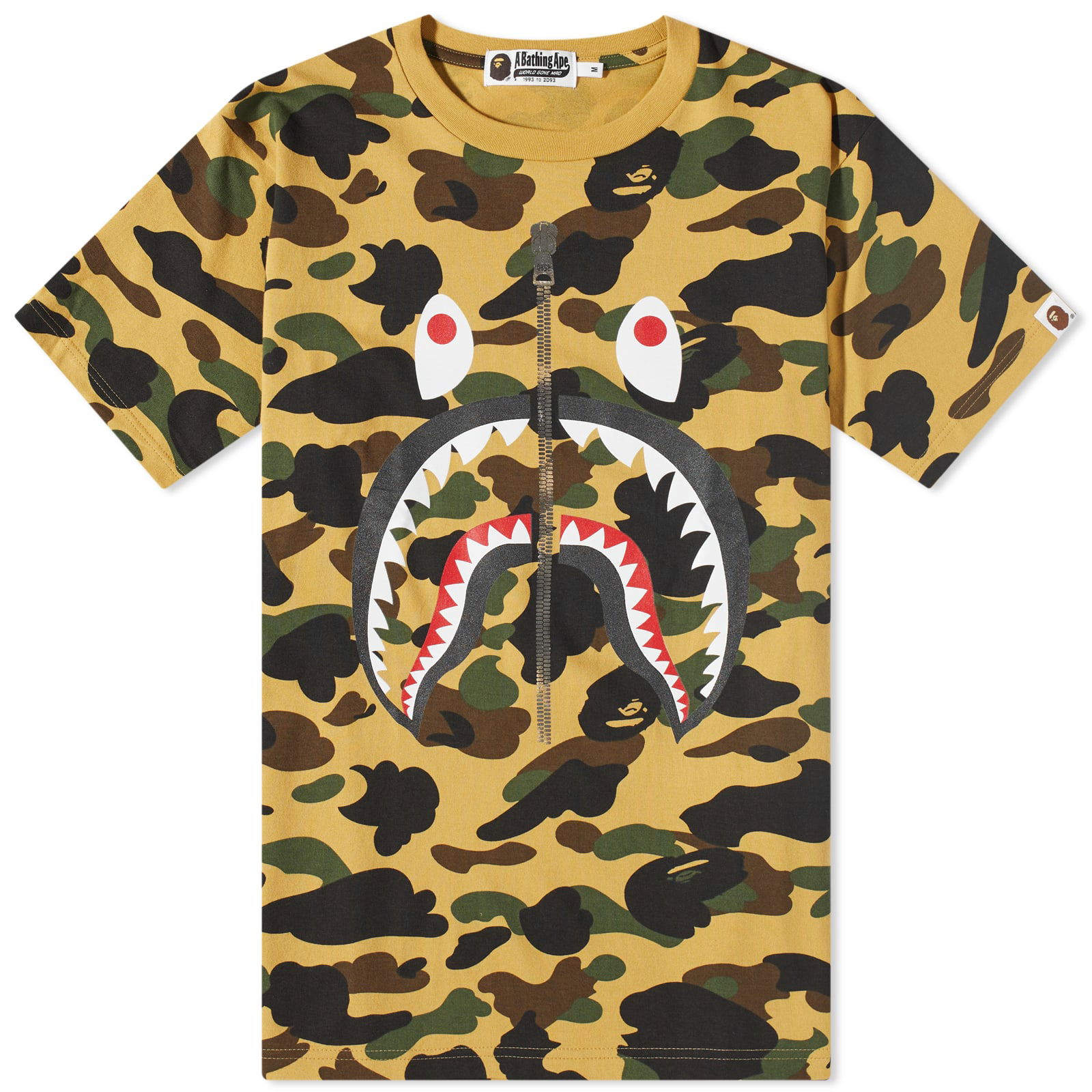 1st Camo Shark T-Shirt Yellow