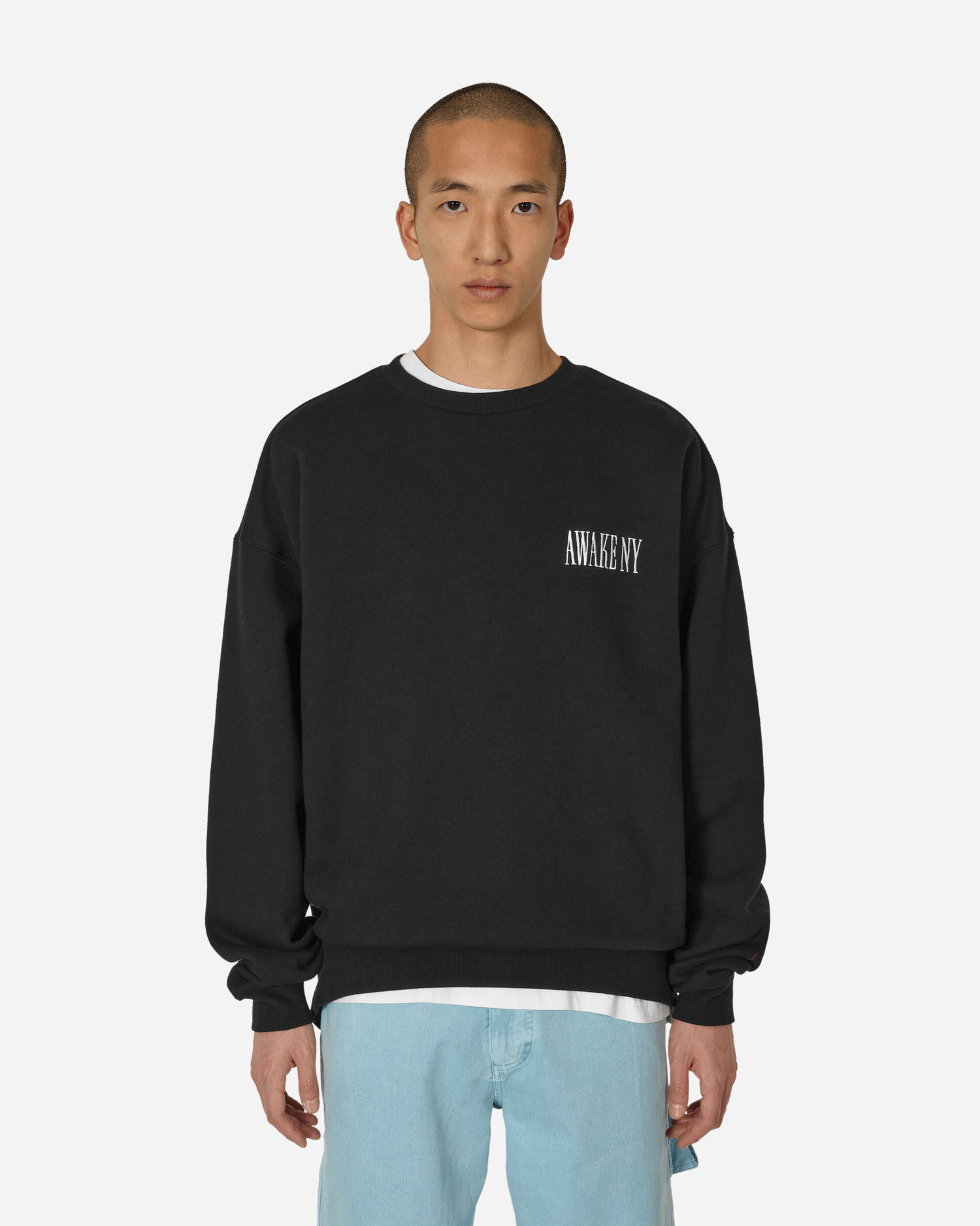 Mikina Awake NY Logo Crewneck Sweatshirt Black Čierna | 9031833 BLK, 0
