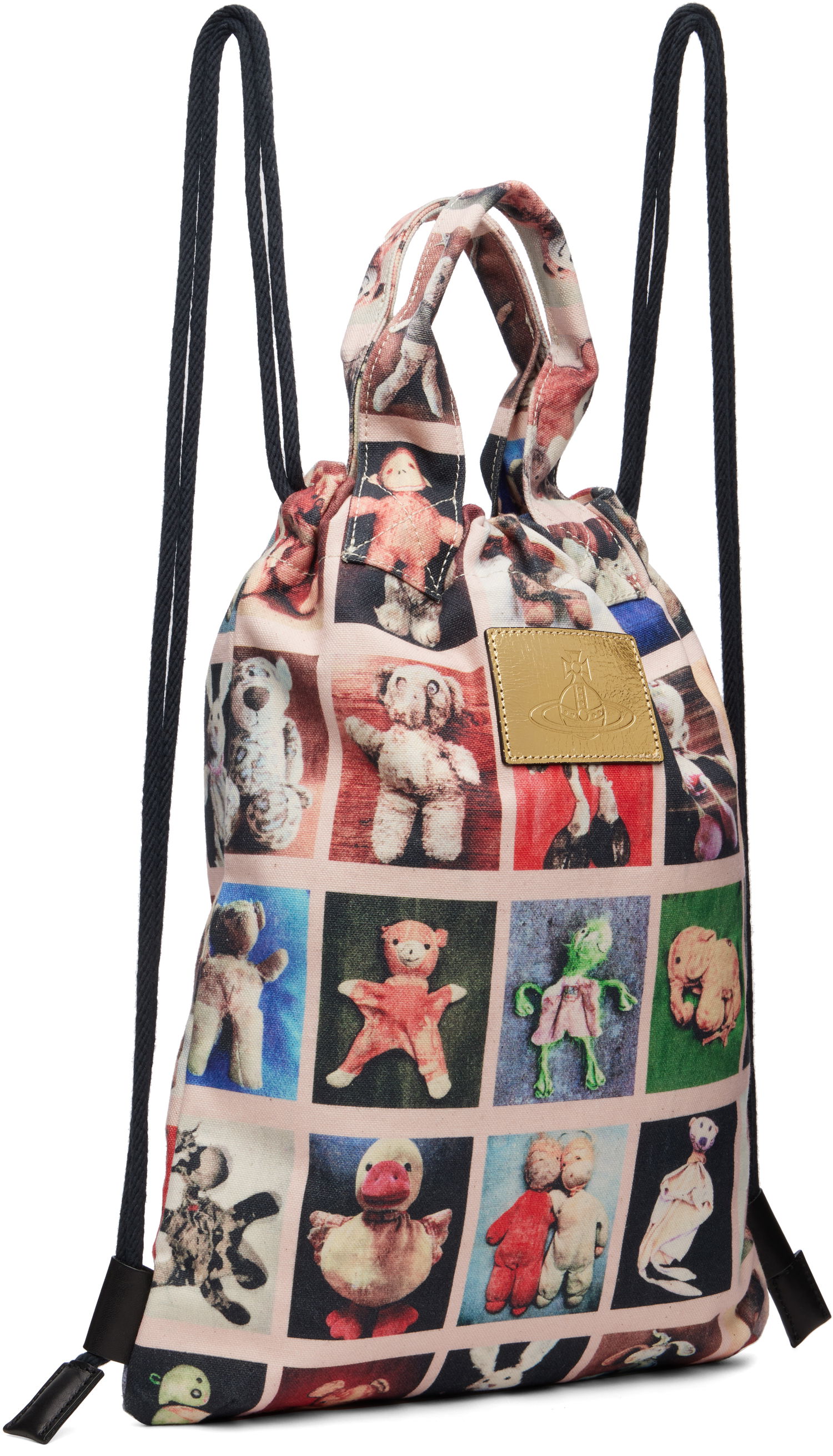 Batoh Vivienne Westwood Vivienne Westwood Teddies Pippa Canvas Drawstring Backpack Ružová | 4A020005U-W016R-, 1