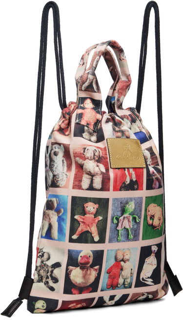Batoh Vivienne Westwood Vivienne Westwood Teddies Pippa Canvas Drawstring Backpack Ružová | 4A020005U-W016R-, 1