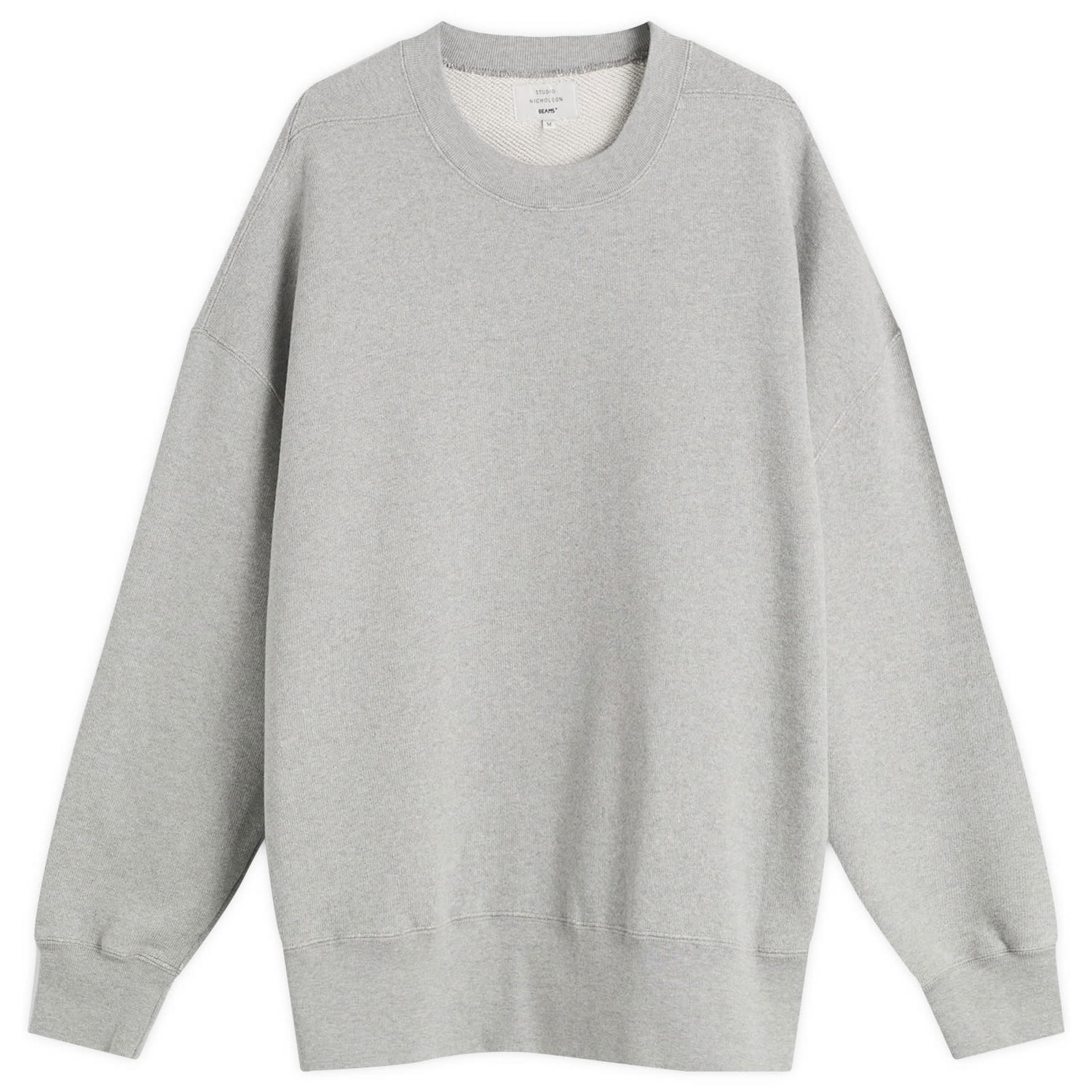 Mikina Studio Nicholson Studio Nicholson x Beams Plus Golightly Jersey Sweatshirt Šedá | BPSN1301-15, 1