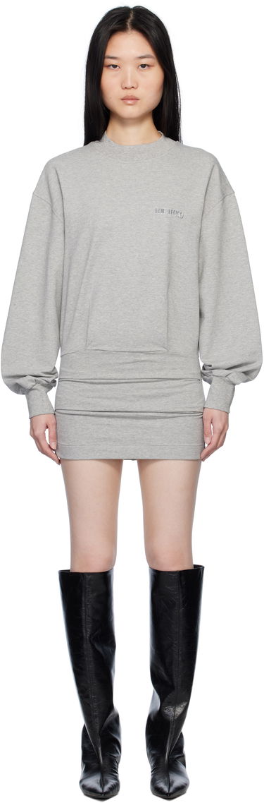 Šaty The Attico The Attico Sweater Mini Dress Šedá | 250WCA00393 JJF006AA, 0