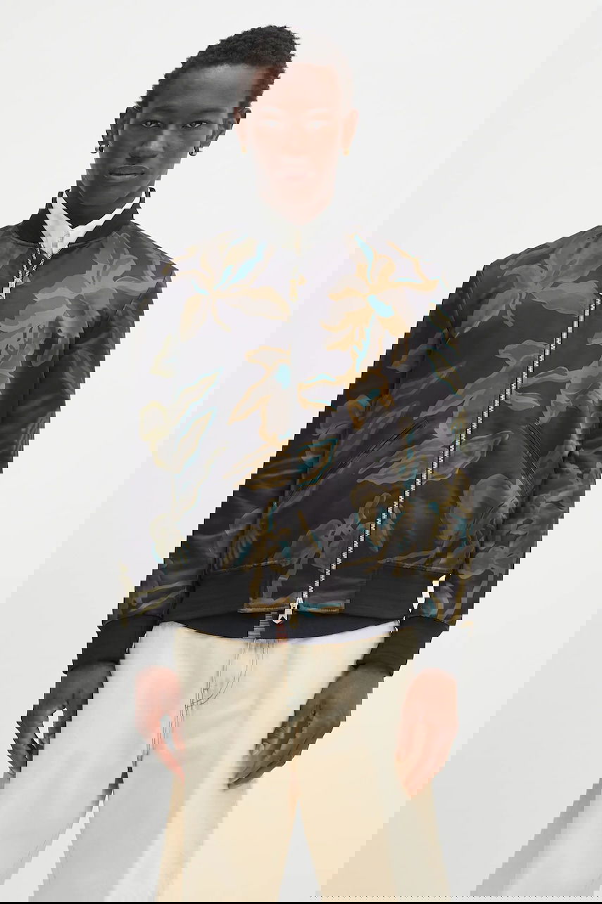 Bomber bunda Paul Smith Paul Smith Floral Print Bomber Jacket Čierna | M1R.275U.T02704, 0