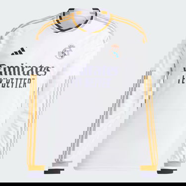 Dres adidas Originals Real Madrid 23/24 Long Sleeve Home Jersey Biela | IB0018, 4