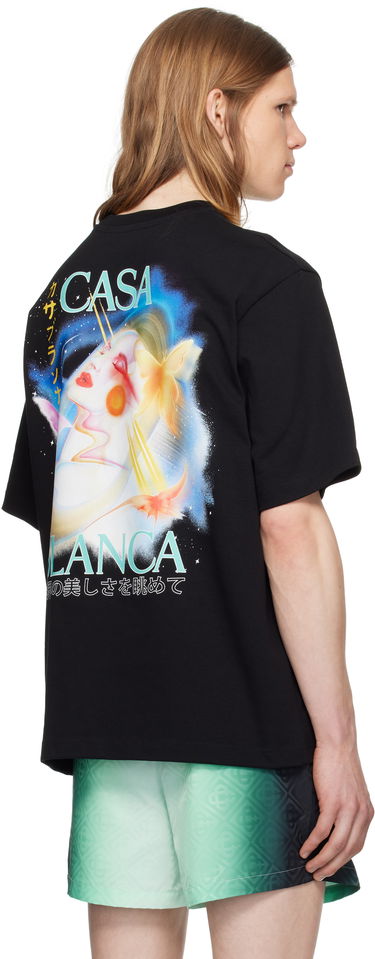 Tričko Casablanca Casablanca Galactic Connection Graphic T-Shirt Čierna | MPF25-JTS-044-05, 2
