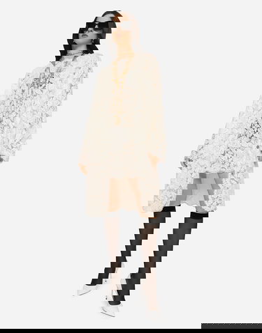 Šaty Dolce & Gabbana Lace Dress With Floral Pattern Béžová | F6ATYTFLRE1W0001, 1