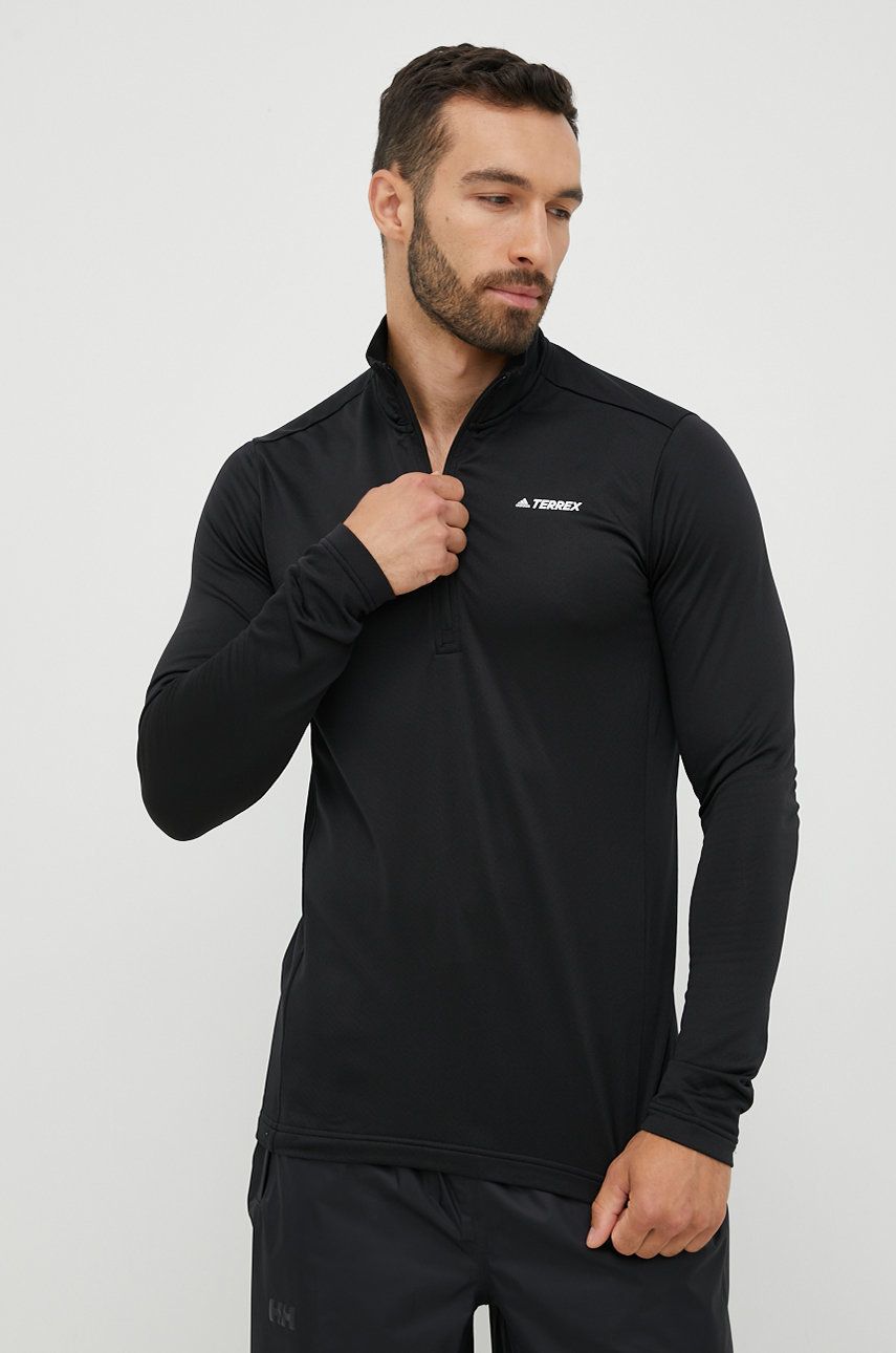 Mikina adidas Performance TERREX Everyhike Half-Zip Fleece Čierna | GL3748, 0