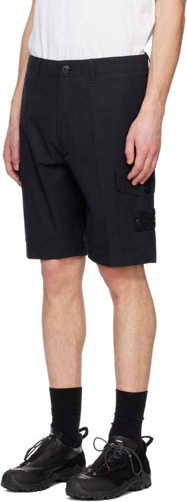 Šortky Stone Island Stone Island Organic Cotton Canvas Cargo Shorts Čierna | K1S15 L100014 S00F1, 3