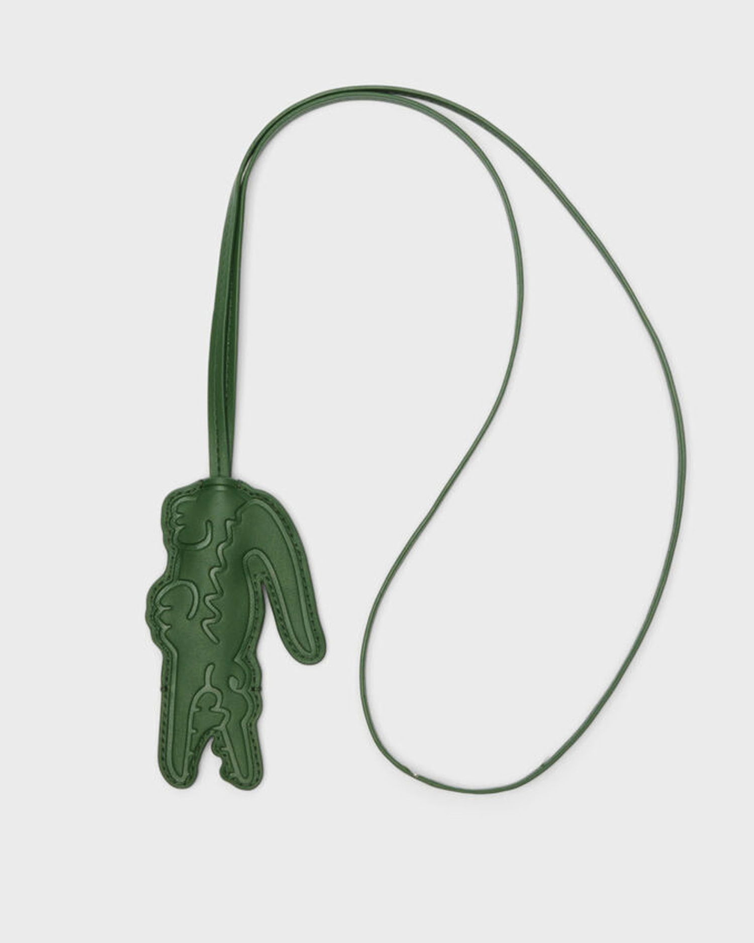 Kľúčenka Lacoste Crocodile Leather Key Holder Zelené | NU5136HN-B01, 1