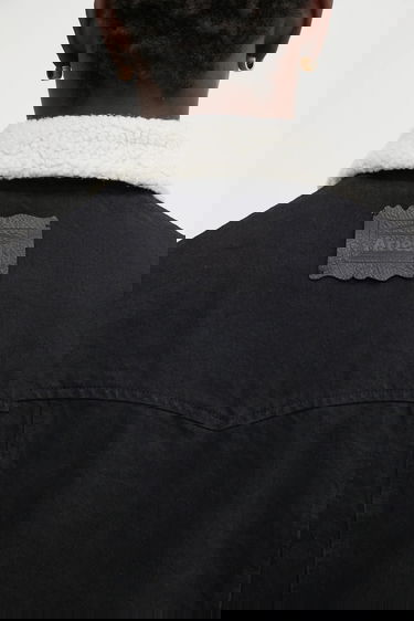 Kabáty Aries Oversize Sherpa Denim Car Coat Čierna | AR7120004, 4