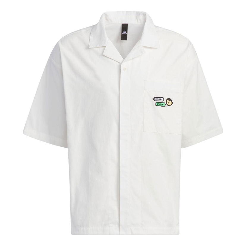 Košeľa adidas Originals Men's Graphic Woven Shirt Biela | IA8100