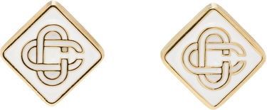 Náušnice Casablanca Casablanca Monogram Logo Stud Earrings Biela | AS25-JW-266-01, 0