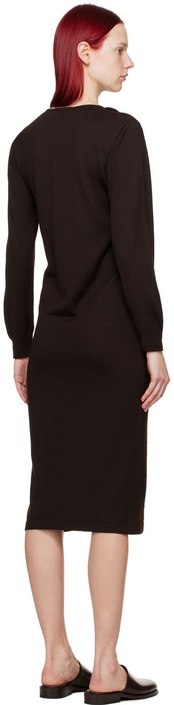 Šaty LEMAIRE LEMAIRE Layered Midi Dress Hnedá | DR1060 LK087, 2