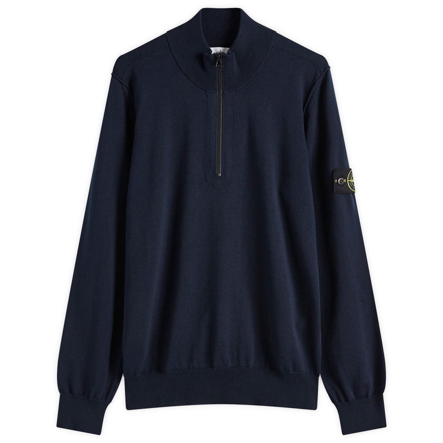 Sveter Stone Island Stone Island Organic Cotton Half Zip Knit, Size Large Navy | K1S155100063-V0020, 1