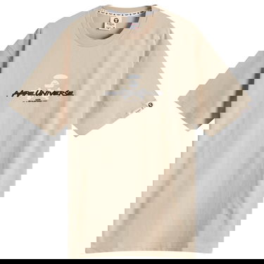 Tričko AAPE by A Bathing Ape AAPE Graffiti X-Bone Graphic T-Shirt Béžová | AAPTEM1564XXNBGE, 1