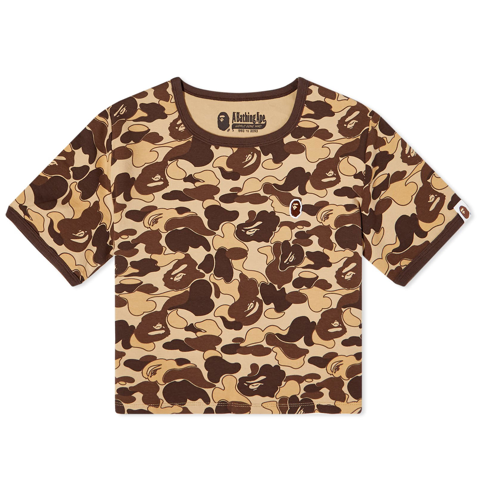 Cookie Camo 2 Trim T-Shirt Brown