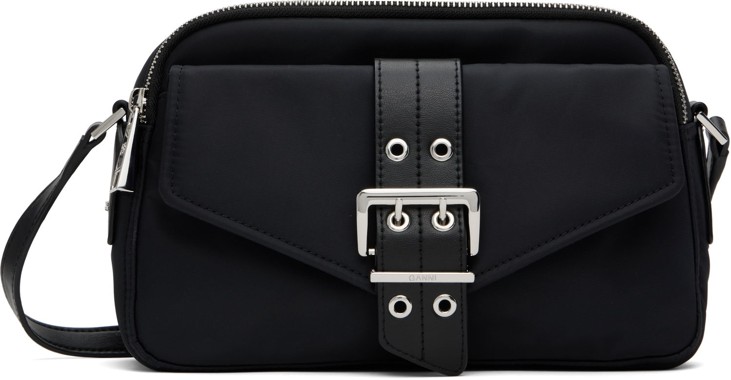Taška cez rameno GANNI GANNI Bucky Camera Bag Čierna | A6370, 0