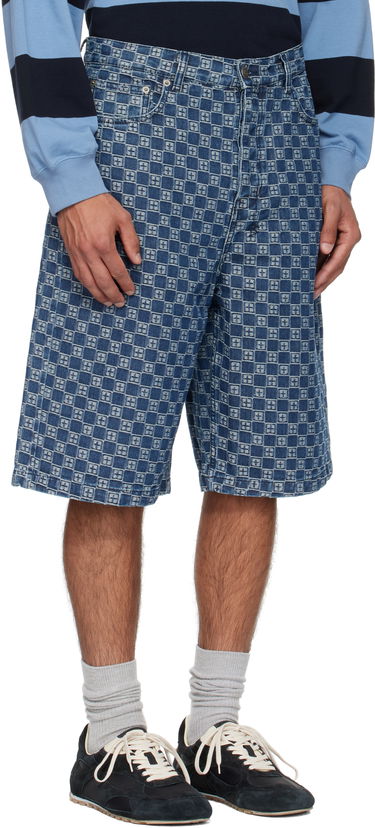Šortky Ksubi Maxx Klassik Patterned Denim Shorts Modrá | MFA25WA020, 1