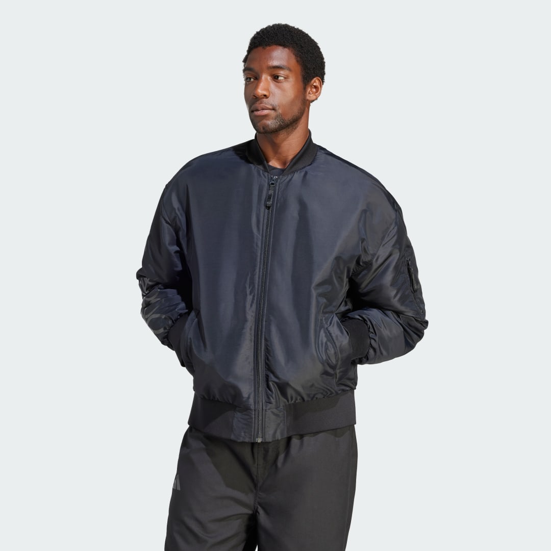Bunda adidas Originals All Blacks Rugby Thin-Filled Čierna | IA5003, 1
