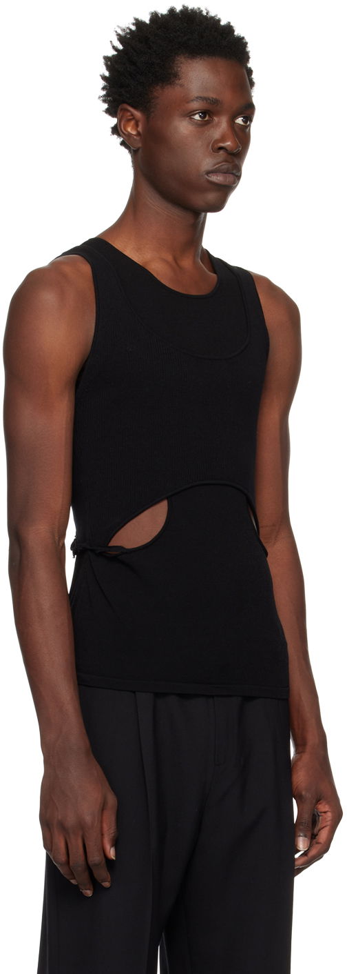 Tielko Dion Lee Interlink Cutout Tank Top Čierna | C7155R23, 1