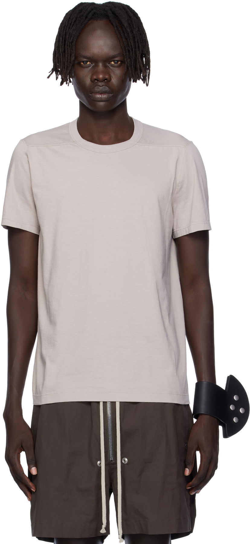 Tričko Rick Owens Rick Owens Concordians Short Level T-Shirt Béžová | RU02E1265 JA