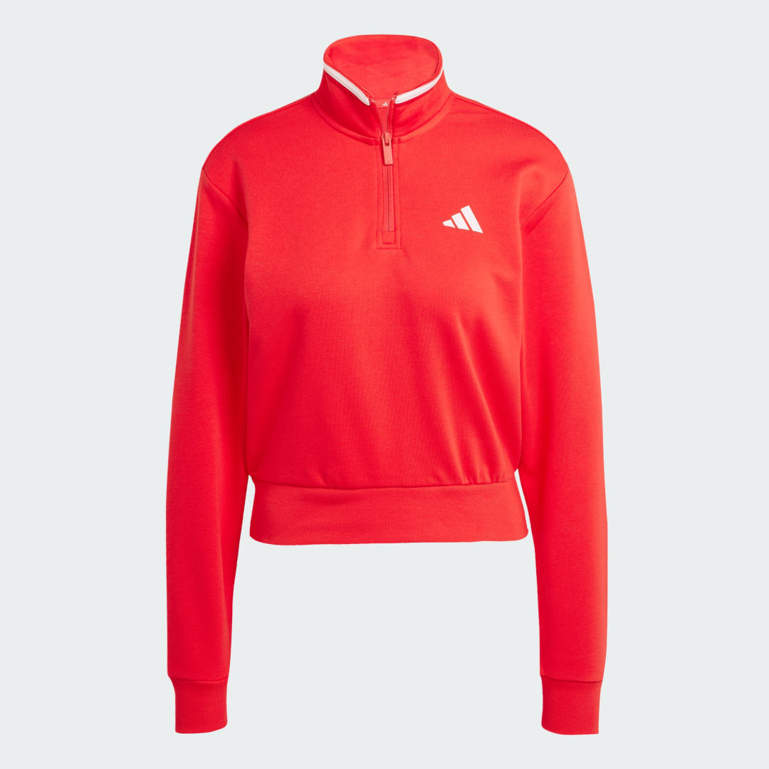 Crop Quarter-Zip Track Jacket