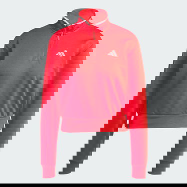 Mikina adidas Performance Crop Quarter-Zip Track Jacket Červená | JG4171, 3