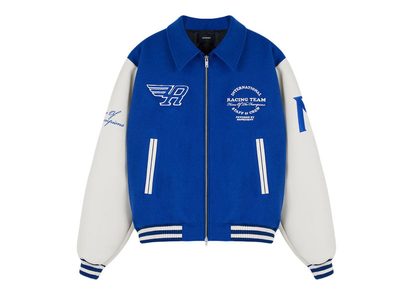 Bunda Represent Clo Represent Racing Team Varsity Jacket Cobalt Modrá | M01143-109