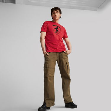 Tričko Puma Race Tonal Big Shield Tee Červená | 620951-02, 3