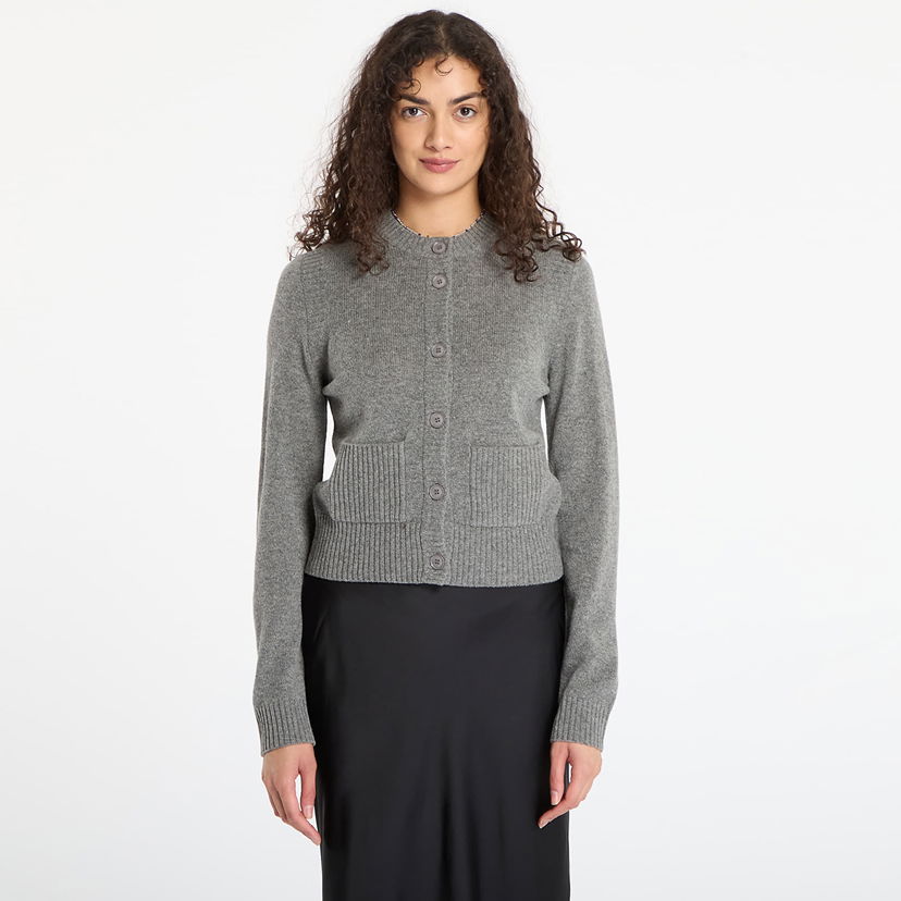 Sveter Samsoe Samsoe Saelif Short Cardigan Šedá | F25300006_CLR000659