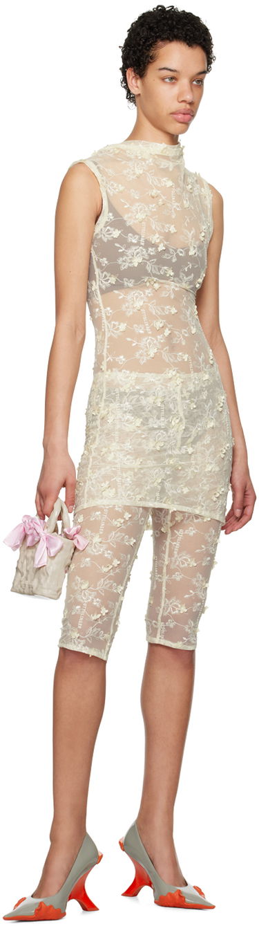 Šaty Ottolinger Ottolinger Floral Tulle Mini Dress Béžová | 1901301, 3