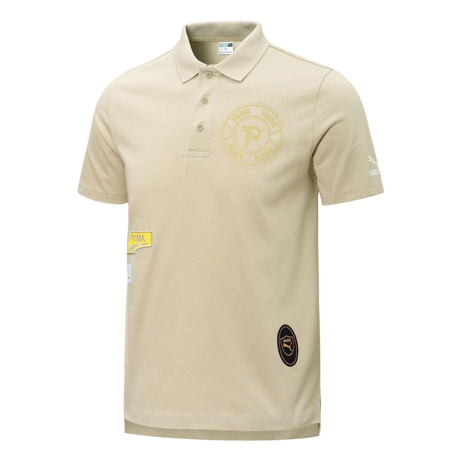 Polo tričko Puma Mix Badge Polo Shirt Béžová | 537039-64, 0