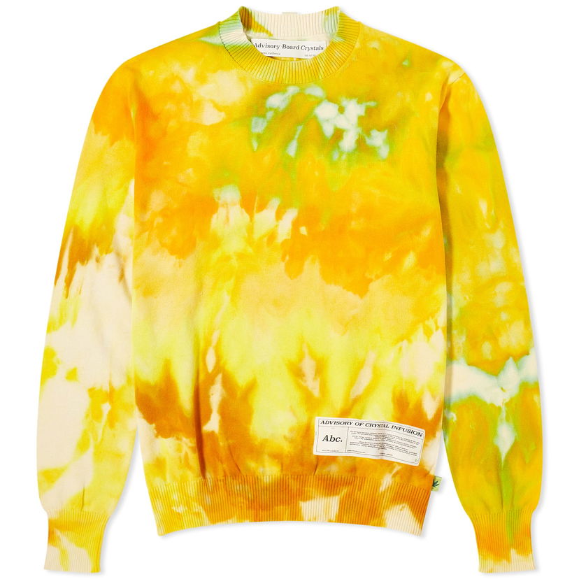 Mikina Advisory Board Crystals Tie-Dye Crew Sweat Žltá | ABCFW23TDCS-YLW