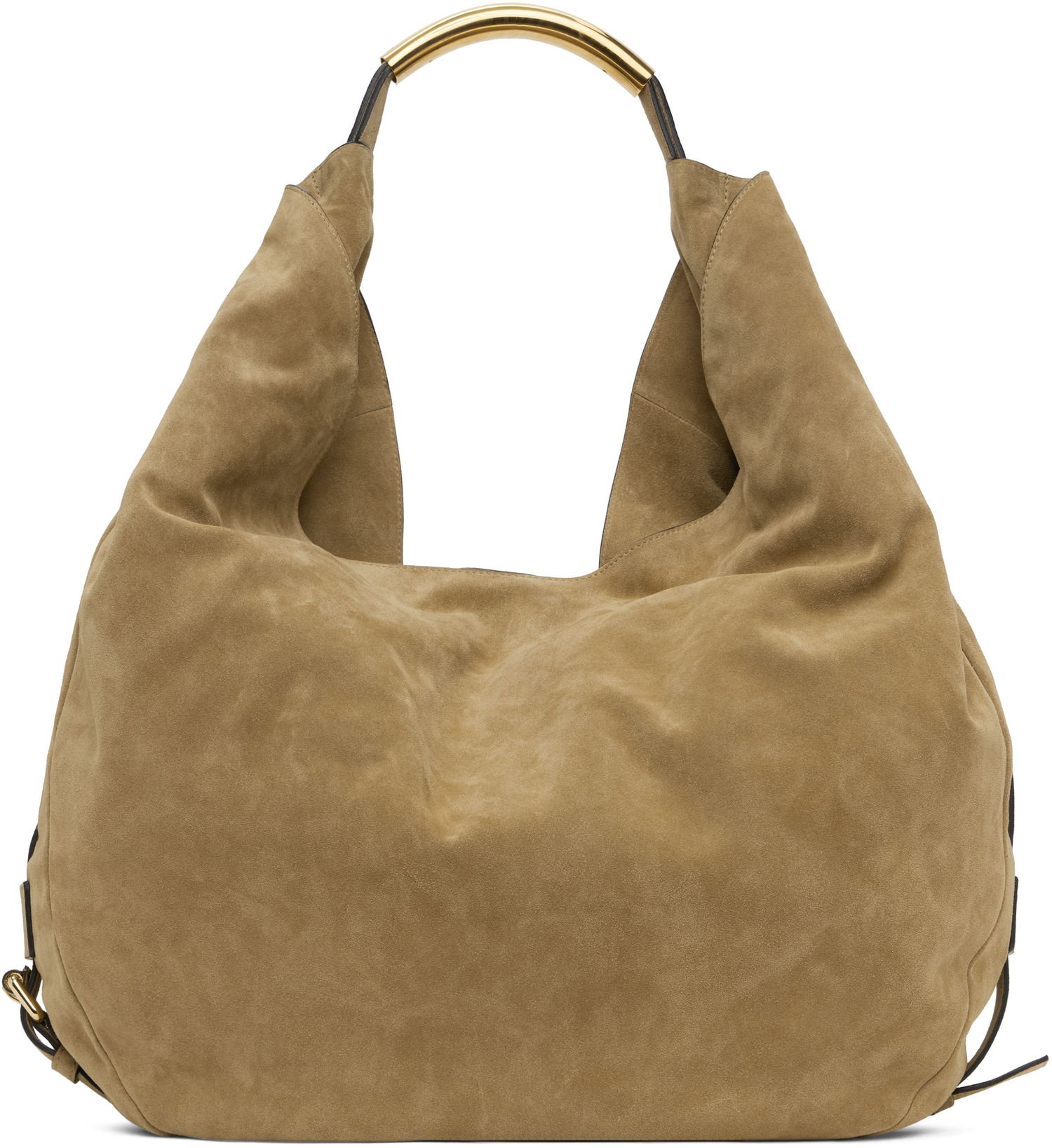 Taška cez rameno Moschino Moschino 'Handle Me' Large Suede Shoulder Bag Hnedá | MC4181PP1M 251MOOF0 104, 0